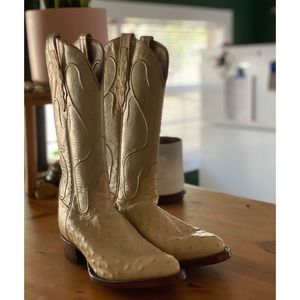 Cream HandMade Black Jack Women’s Cowboy Boots
